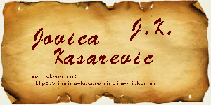 Jovica Kašarević vizit kartica